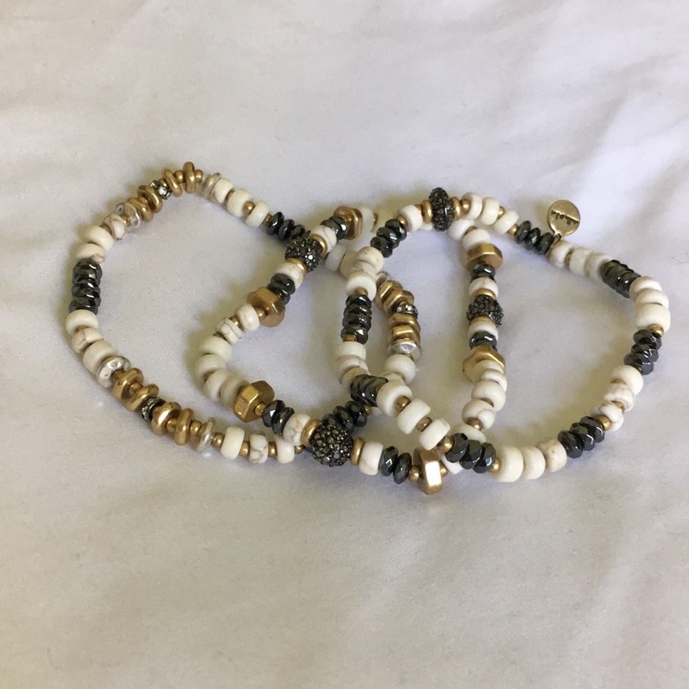 Stella and Dot stretch bracelets
